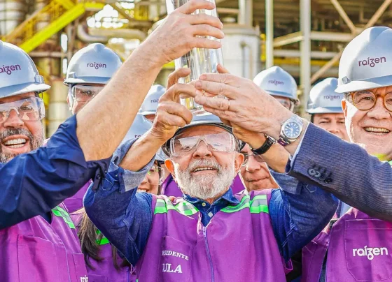 24. 05. 2024 - Presidente da República, Luiz Inácio Lula da Silva, durante visita à planta de produção de etanol de segunda geração, no Parque de Bioenergia Bonfim. Guariba - SP.   Foto: Ricardo Stuckert / PR