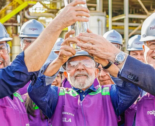 24. 05. 2024 - Presidente da República, Luiz Inácio Lula da Silva, durante visita à planta de produção de etanol de segunda geração, no Parque de Bioenergia Bonfim. Guariba - SP.   Foto: Ricardo Stuckert / PR