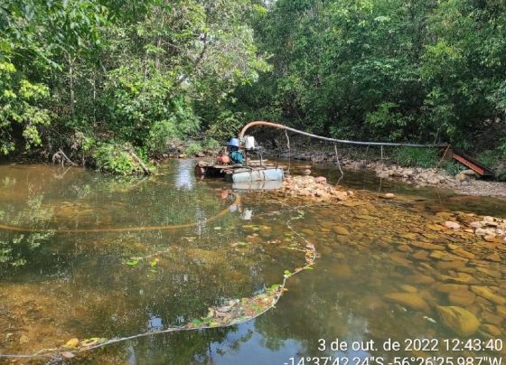 batalhao ambiental prende homem e fecha garimpo ilegal em mato grosso