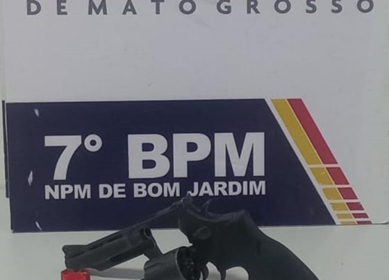 Irmão é preso em Nobres após ameaçar irmã com arma de fogo