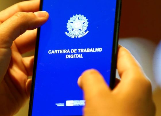 Imagem mostra aplicativo da carteira de trabalho