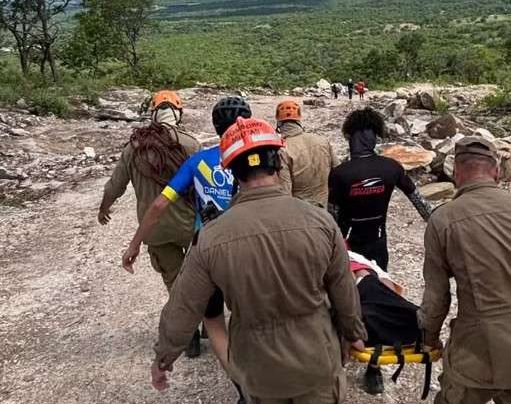 Trilheira se acidenta no Morro de Santo Antônio e é resgatada com ferimentos em Mato Grosso