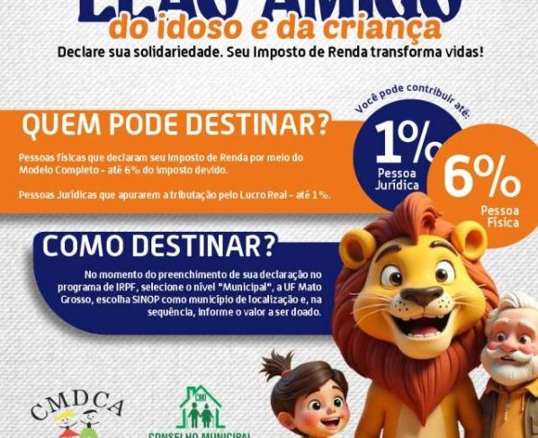 Campanha Leao Amigo do Idoso e da Crianca continua ate 31 de maio em Sinop saiba como participar