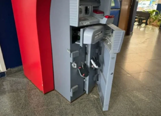 Furto de R$ 300 mil em caixa eletrônico na prefeitura de Sorriso ocorreu em agosto de 2024. (Foto: Reprodução)