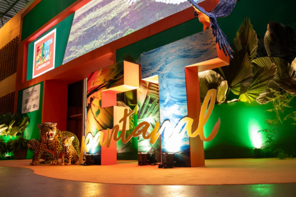 Sorriso sorteia brindes e oferece degustacao de produtos na FIT Pantanal