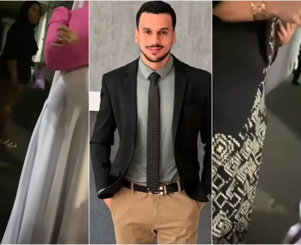 Felipe Lino durante confusão - @Reprodução