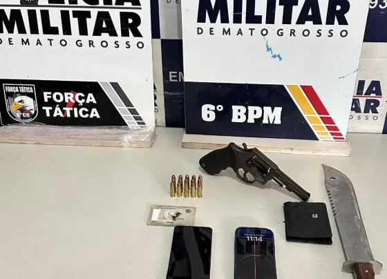 Polícia Militar prende faccionados com arma furtada em Cáceres