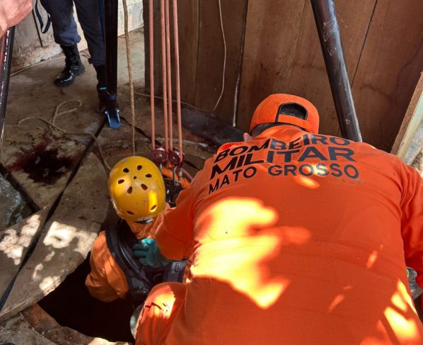 A vítima foi localizada em um poço no bairro São José do Operário; operação exigiu uso de bomba de sucção e cuidados com risco de contaminação