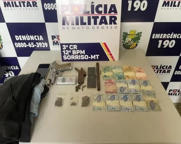 PM prende suspeito de roubo em Sorriso com apoio do Vigia Mais MT