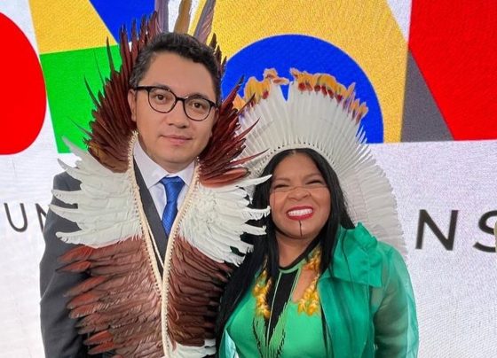 Eloy Terena e Sonia Guajajara (Foto: Reprodução/Twitter)