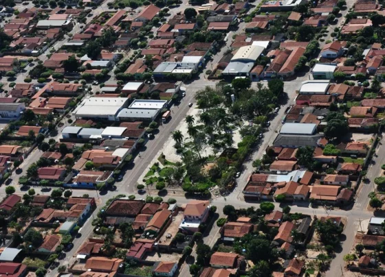 Foto aérea de figueirópolis
