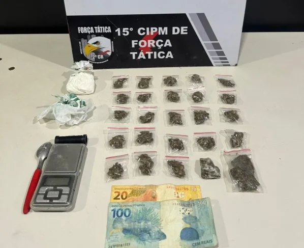 Tráfico de drogas: suspeito é preso em flagrante em VG