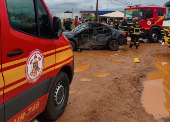 Acidente na MT-140 em Sinop deixa feridos e mobiliza bombeiros