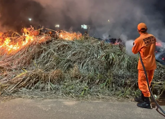 Incêndio MT mobiliza bombeiros em Confresa e Juara