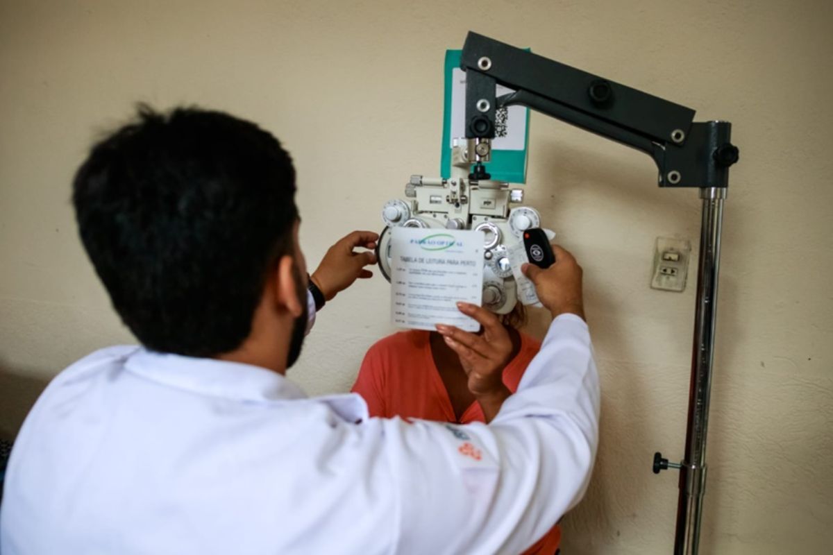 Exame de vista. - Foto: Assessoria