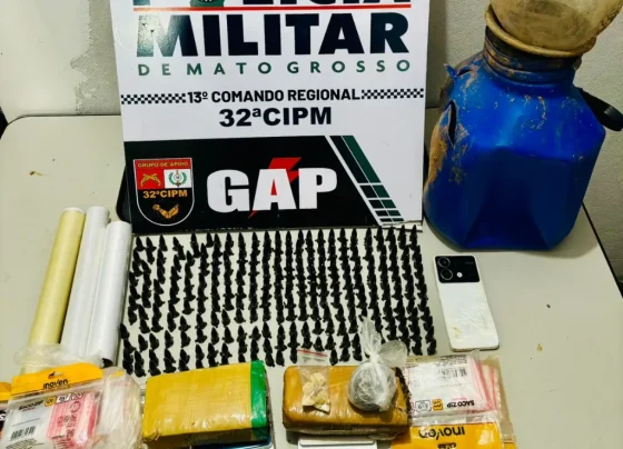 PM prende faccionado com drogas em Nova Xavantina