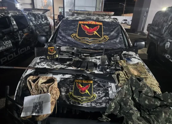 Rotam apreende fuzil e espingardas em Nova Lacerda durante operação