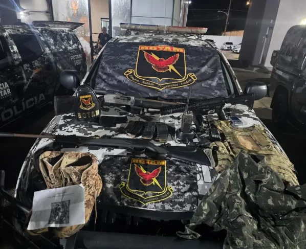 Rotam apreende fuzil e espingardas em Nova Lacerda durante operação