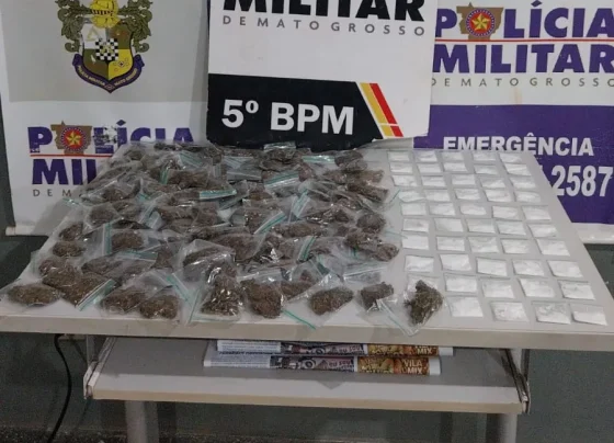 Polícia Militar apreende 151 porções de drogas em Tesouro durante operação