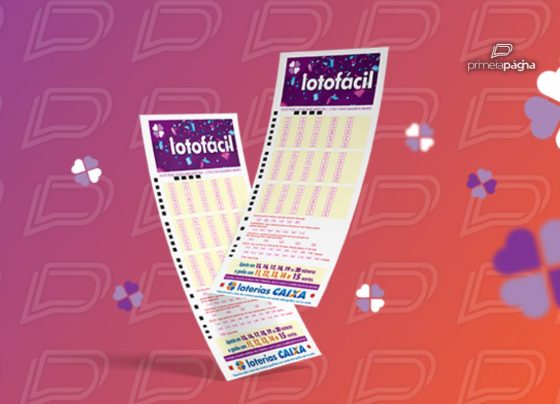 Volantes da Lotofácil. - Arte: Caixa/Primeira Página