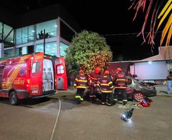 Bombeiros fazem simulado de resgate em Guarantã do Norte