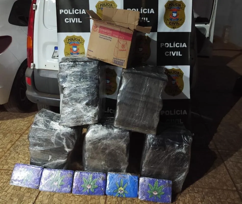 Polícia Civil apreende 178 tabletes de maconha em Rondonópolis