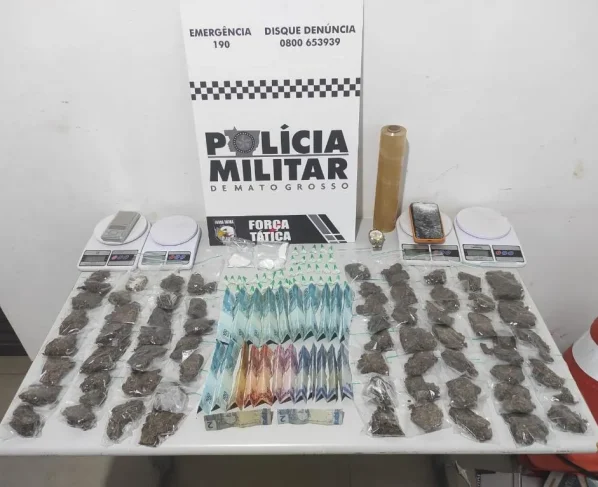 Força Tática prende faccionado com 103 porções de drogas em Tangará da Serra