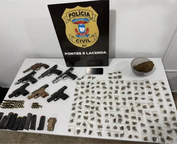 Polícia Civil prende dois suspeitos e apreende 7 armas