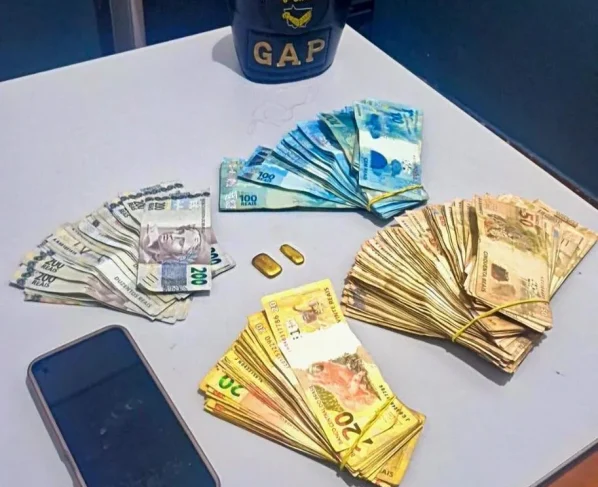 Violência doméstica em Poconé: PM apreende ouro e R$ 34 mil