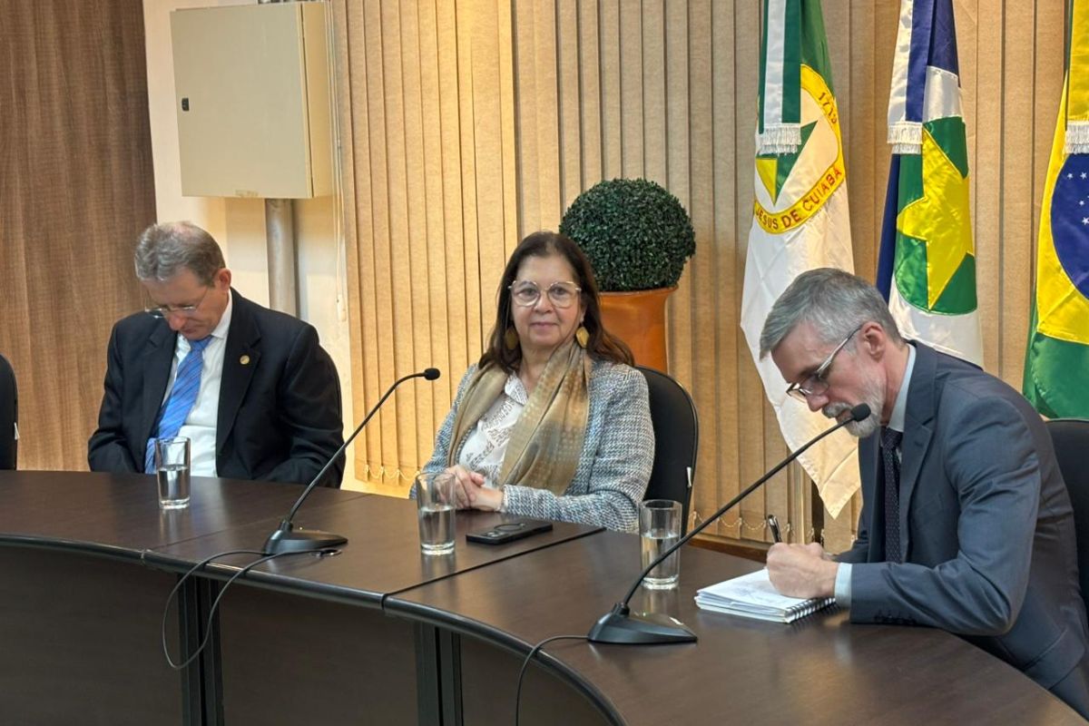 Reunião da UFMT com a Polícia Federal. - Foto: Ianara Garcia