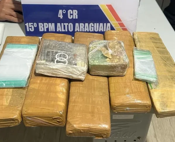 Tráfico de drogas em Alto Araguaia termina com apreensão de 6 kg