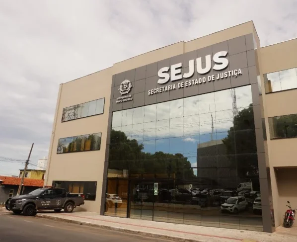 Fachada da Sejus-MT