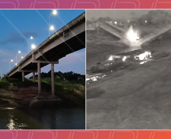 Ponte que desabou no Acre foi inaugurada há menos de 3 anos e custou R$ 36 milhões. - Foto: Reprodução