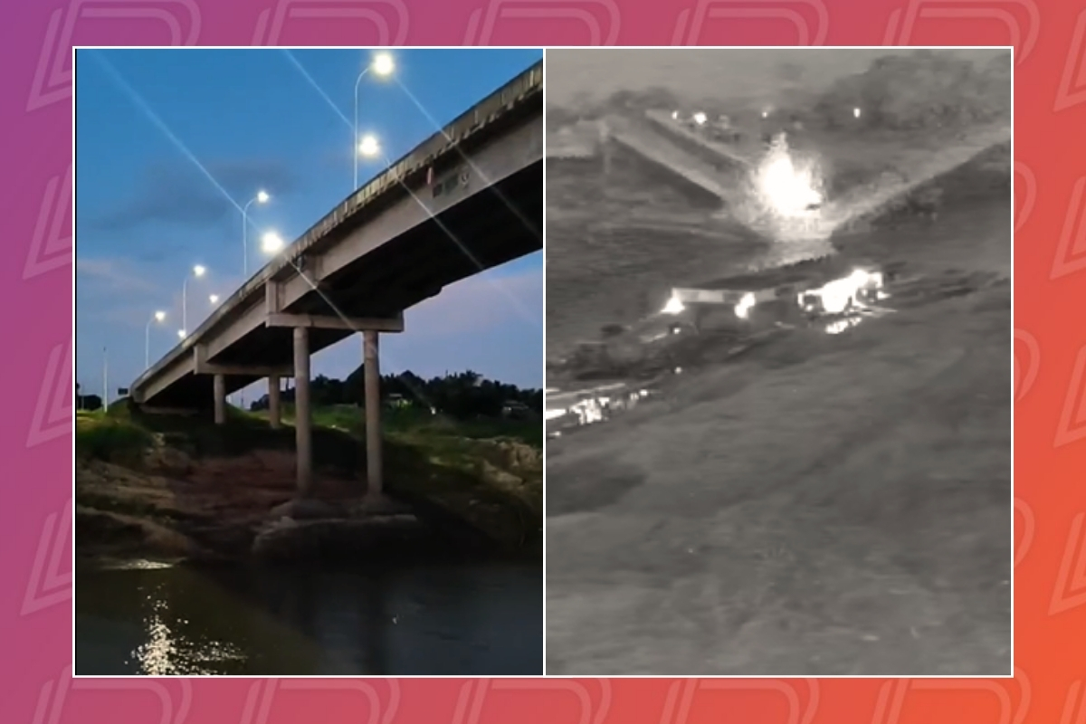 Ponte que desabou no Acre foi inaugurada há menos de 3 anos e custou R$ 36 milhões. - Foto: Reprodução