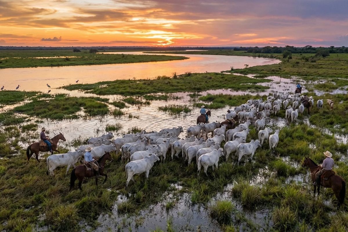 Biólogos criticaram pecuária em áreas úmidas. - Foto: Adriano Gambarini