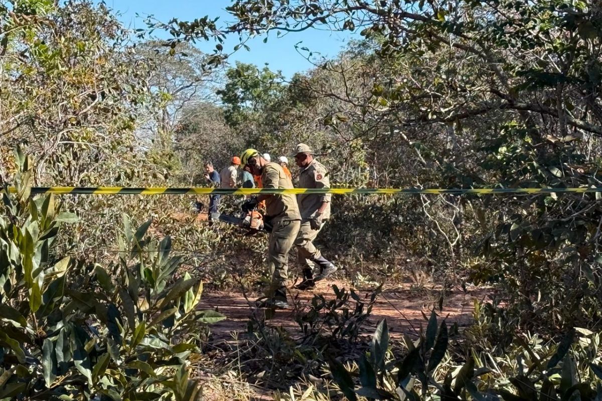 Cenipa utilizando drones no local do acidente de avião