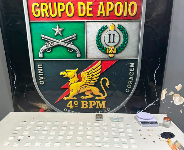 Drogas apreendidas pelo GAP da Polícia Militar