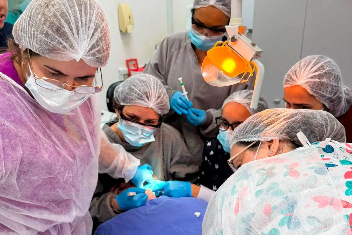 Inclusão na cadeira do dentista