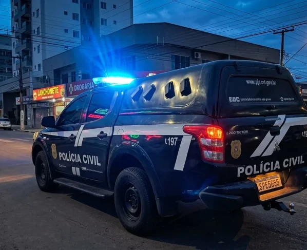 Viatura da polícia civil em patrulha