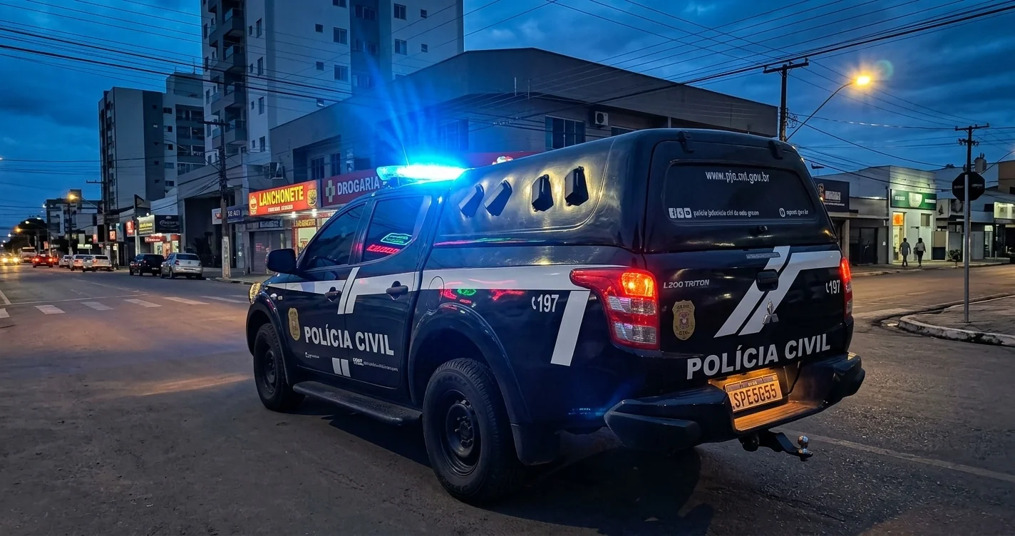 Viatura da polícia civil em patrulha