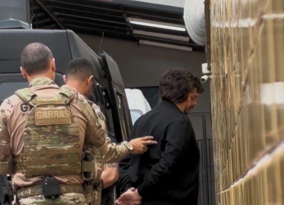 Eduardo Razuk em vídeo gravado horas antes da prisão, na manhã desta terça-feira (18) em Campo Grande (Foto: Reprodução)