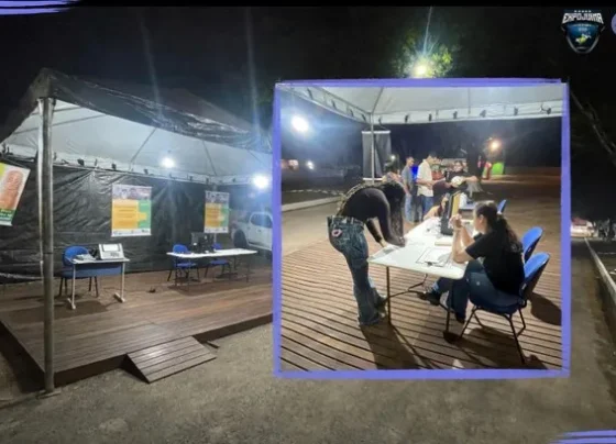 Tenda montada