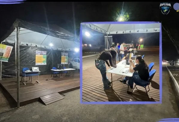 Tenda montada