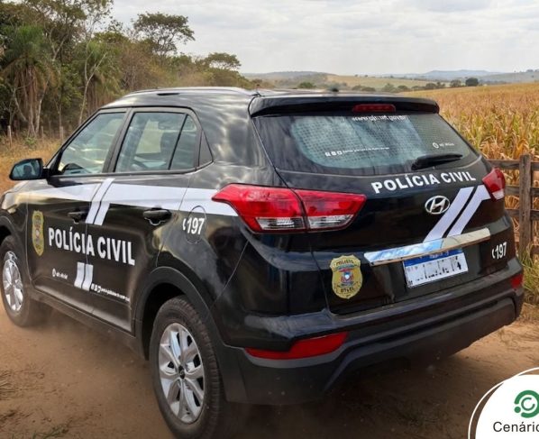 Viatura da polícia civil em zona rural