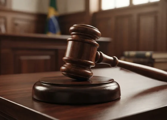 Martelo de juiz em tribunal