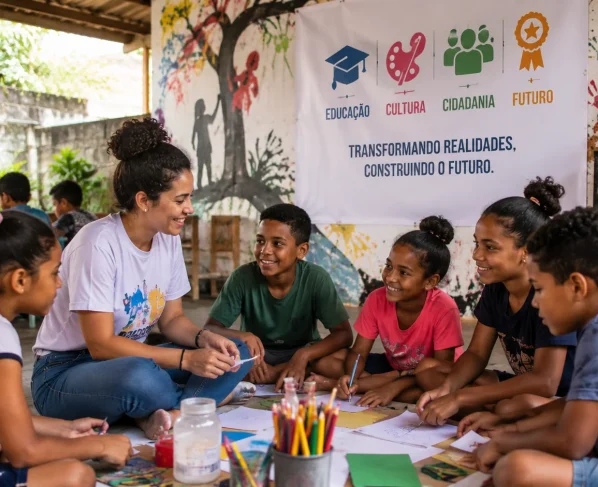 Atividades socioeducativas e culturais com crianças e adolescentes em espaço comunitário, Mato Grosso