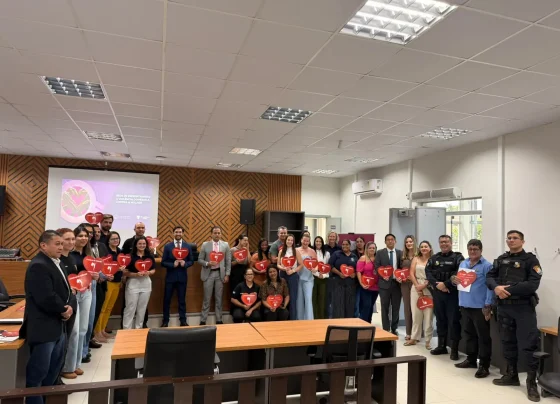 Equipe do TJMT em evento de inauguração
