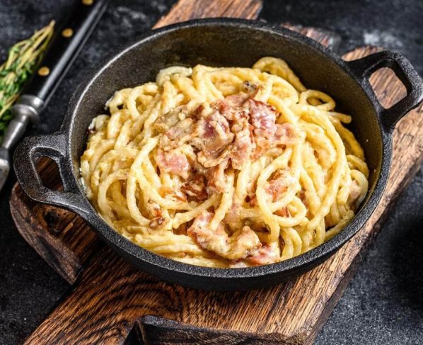 Receita de macarrão a carbonara