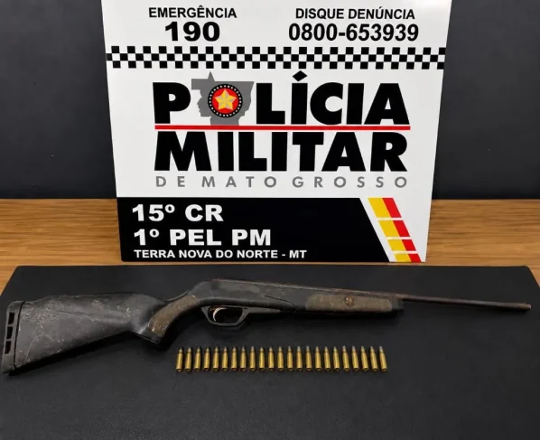Violência doméstica: homem é preso com arma e munições