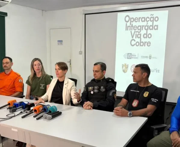 Operação Via do Cobre prende três pessoas e interdita sucatões em Cuiabá